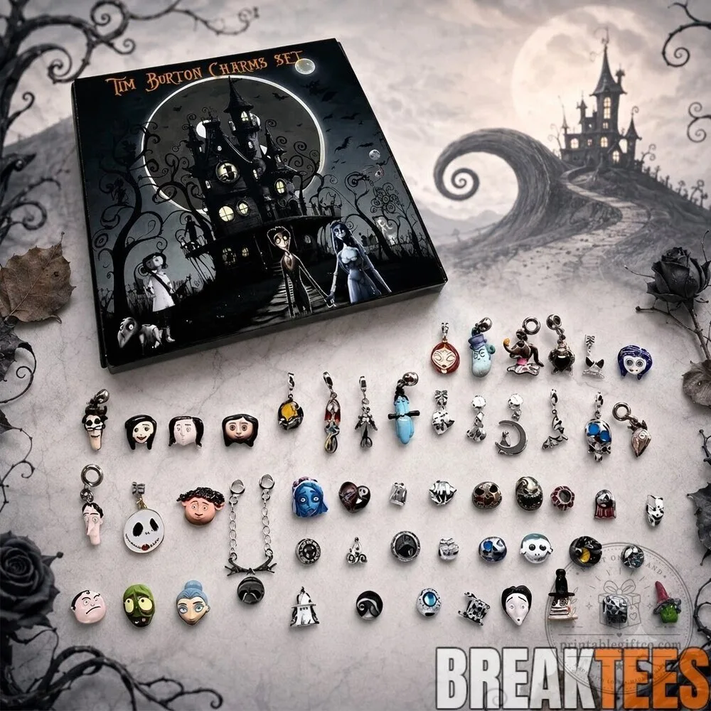 Tim Burton The Nightmare Before Christmas Charm Bracelet Set