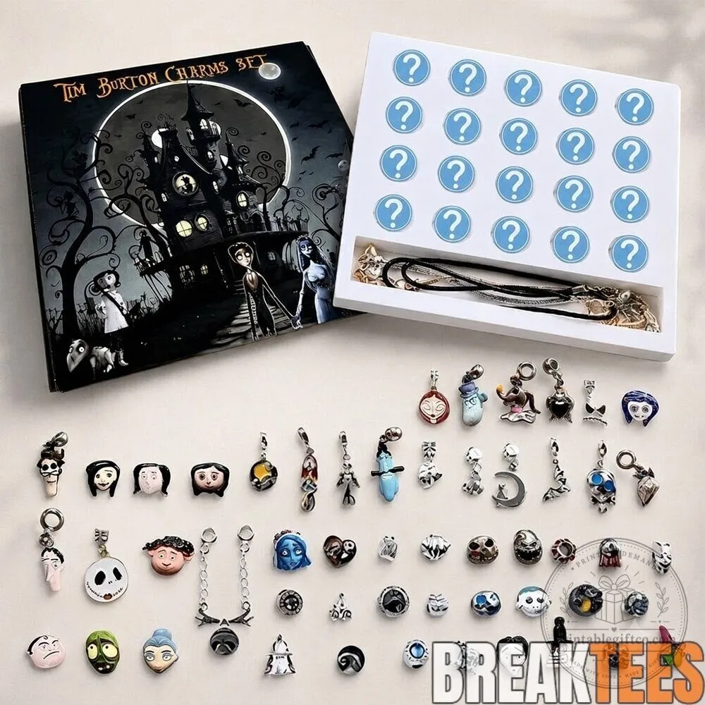Tim Burton The Nightmare Before Christmas Charm Bracelet Set 5 Tim Burton The Nightmare Before Christmas Charm Bracelet Set