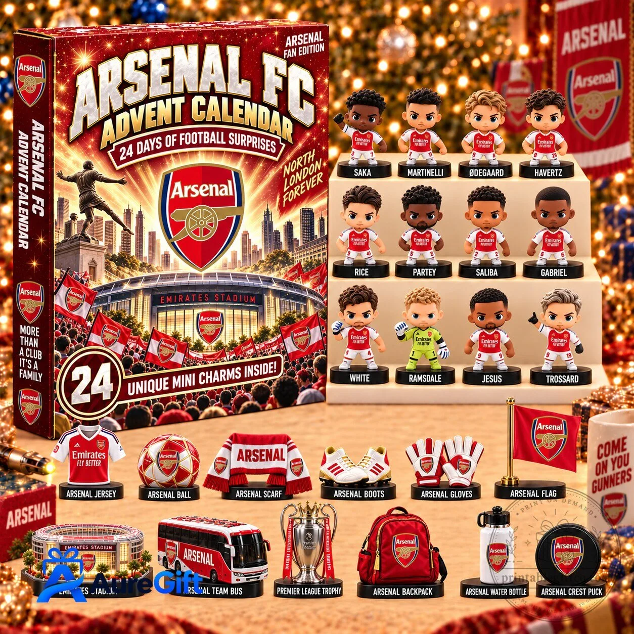 Arsenal Football Club 24 Days Of Football Surprises Advent Calendar