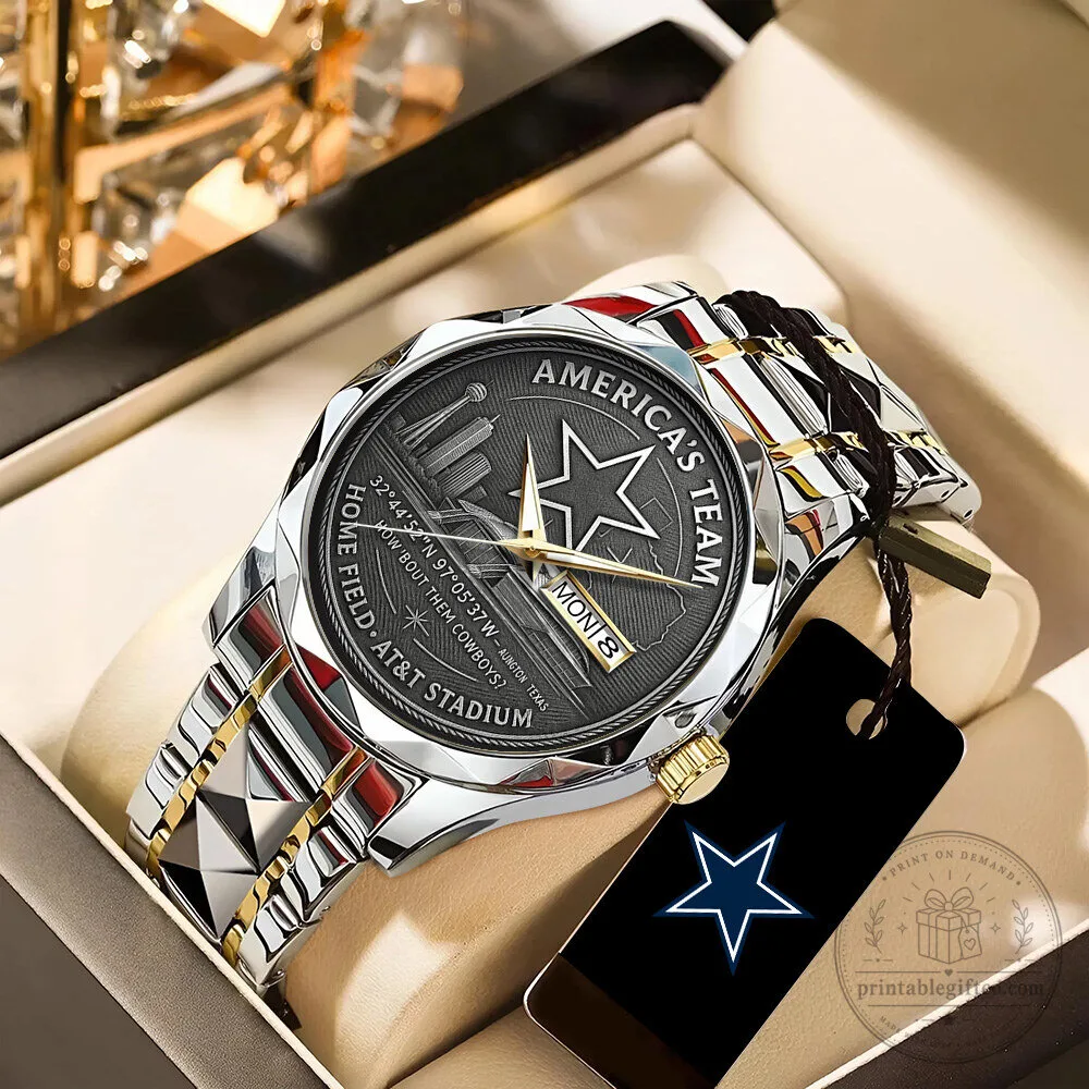 Dallas Cowboys America's Team 65th Anniversary AT&T Stadium Quartz Watch