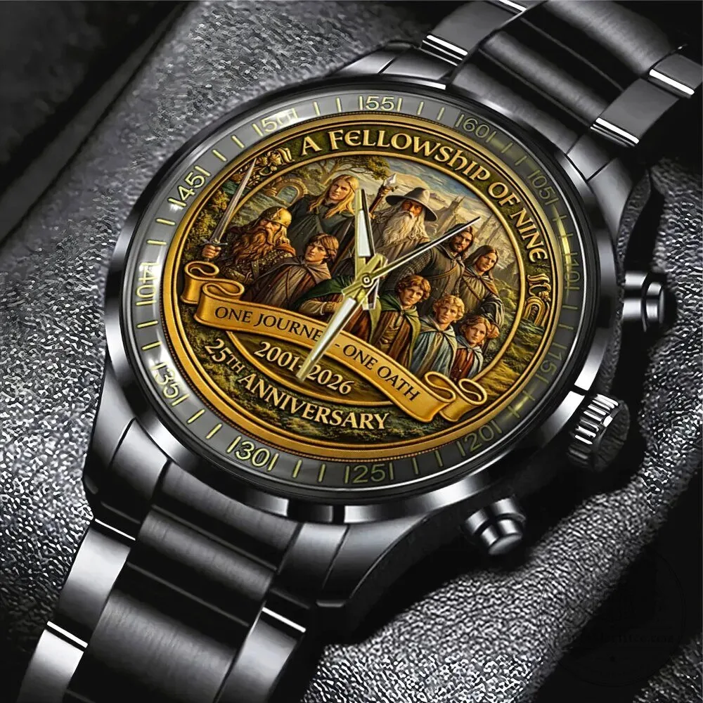 Lord of the Rings Fellowship of the Ring 25th Anniversary Stainless Steel Watch
