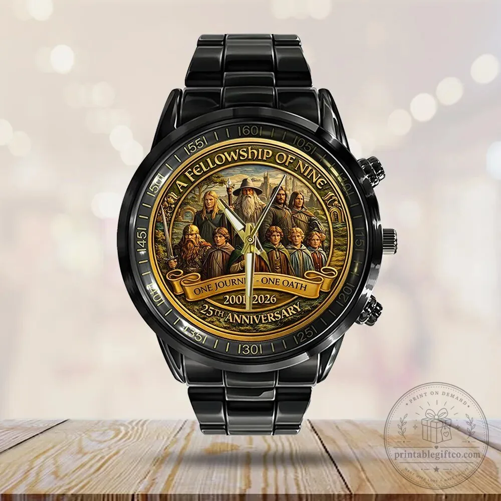 Lord of the Rings Fellowship of the Ring 25th Anniversary Stainless Steel Watch 7 Lord of the Rings Fellowship of the Ring 25th Anniversary Stainless Steel Watch