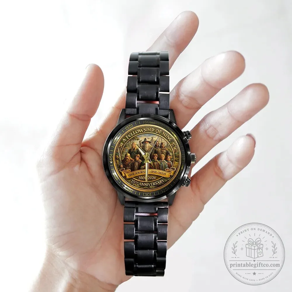 Lord of the Rings Fellowship of the Ring 25th Anniversary Stainless Steel Watch 8 Lord of the Rings Fellowship of the Ring 25th Anniversary Stainless Steel Watch
