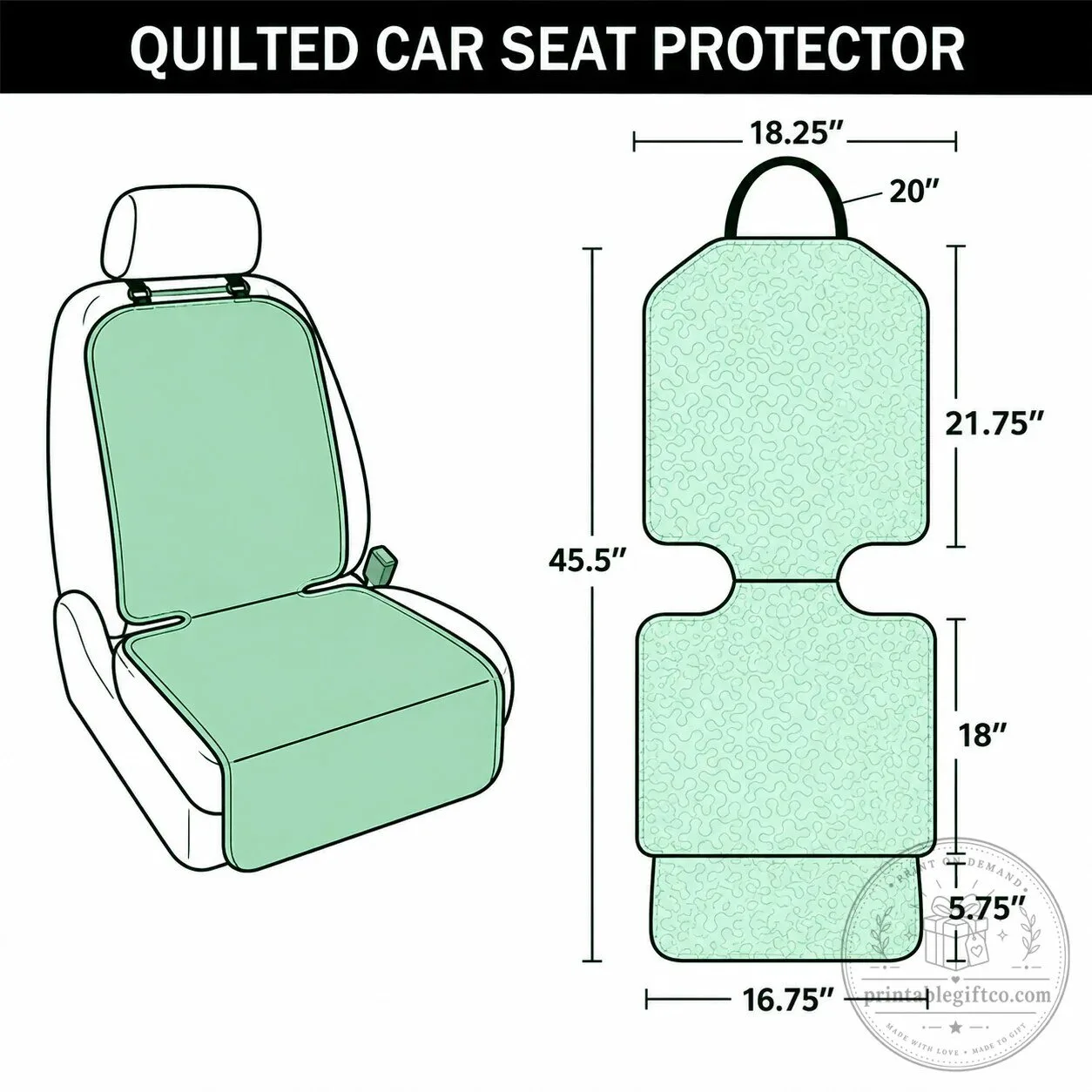 Nutcracker Winter King Christmas Quilted Car Seat Cover Protector 8 Nutcracker Winter King Christmas Quilted Car Seat Cover Protector