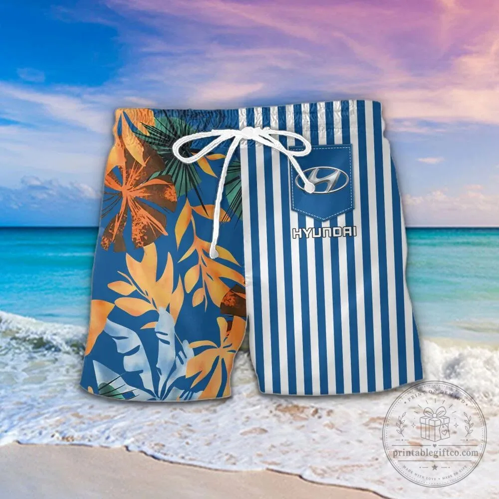 Hyundai Car Logo Tropical Leaves Summer Beach Hawaiian Shirt 13 Hyundai Car Logo Tropical Leaves Summer Beach Hawaiian Shirt