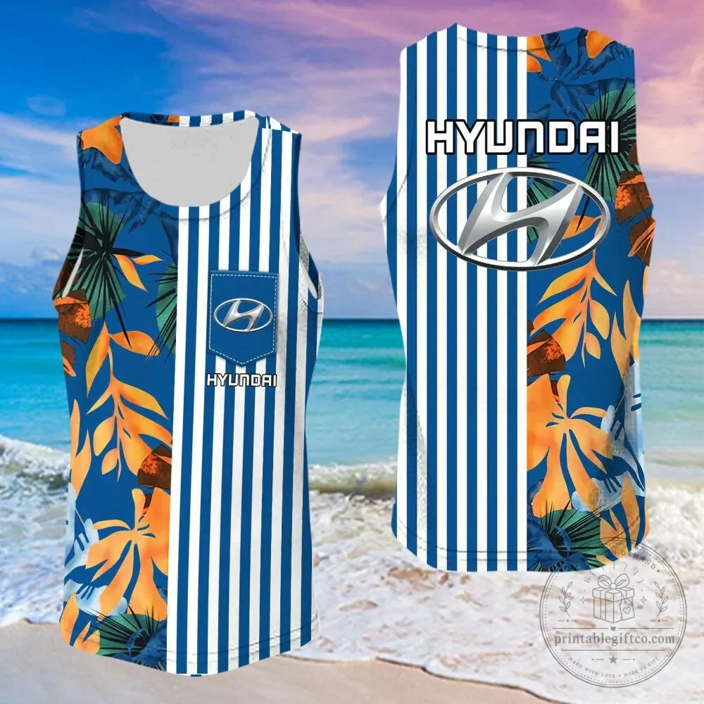 Hyundai Car Logo Tropical Leaves Summer Beach Hawaiian Shirt 15 Hyundai Car Logo Tropical Leaves Summer Beach Hawaiian Shirt