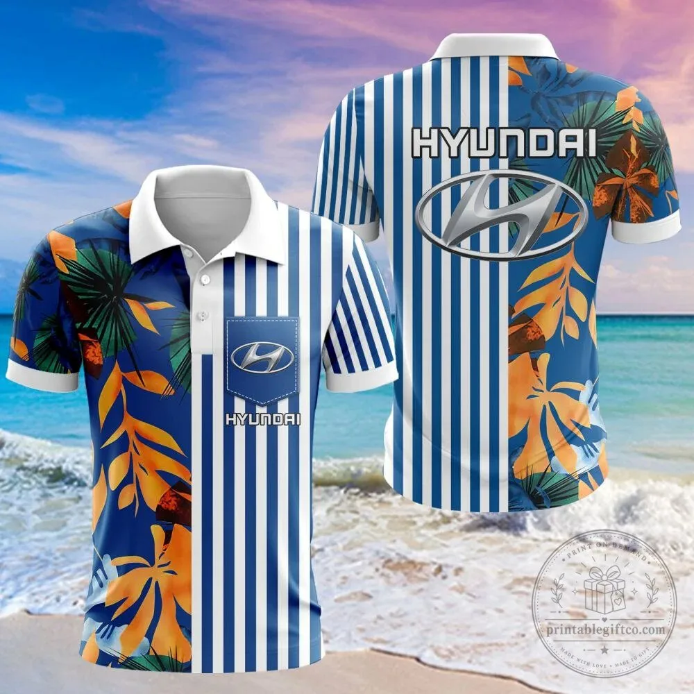 Hyundai Car Logo Tropical Leaves Summer Beach Hawaiian Shirt 16 Hyundai Car Logo Tropical Leaves Summer Beach Hawaiian Shirt