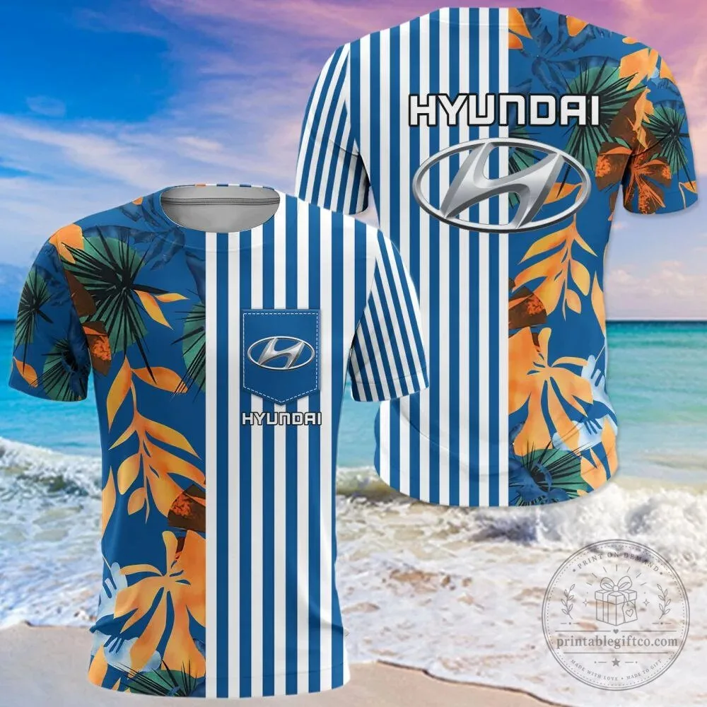 Hyundai Car Logo Tropical Leaves Summer Beach Hawaiian Shirt 17 Hyundai Car Logo Tropical Leaves Summer Beach Hawaiian Shirt
