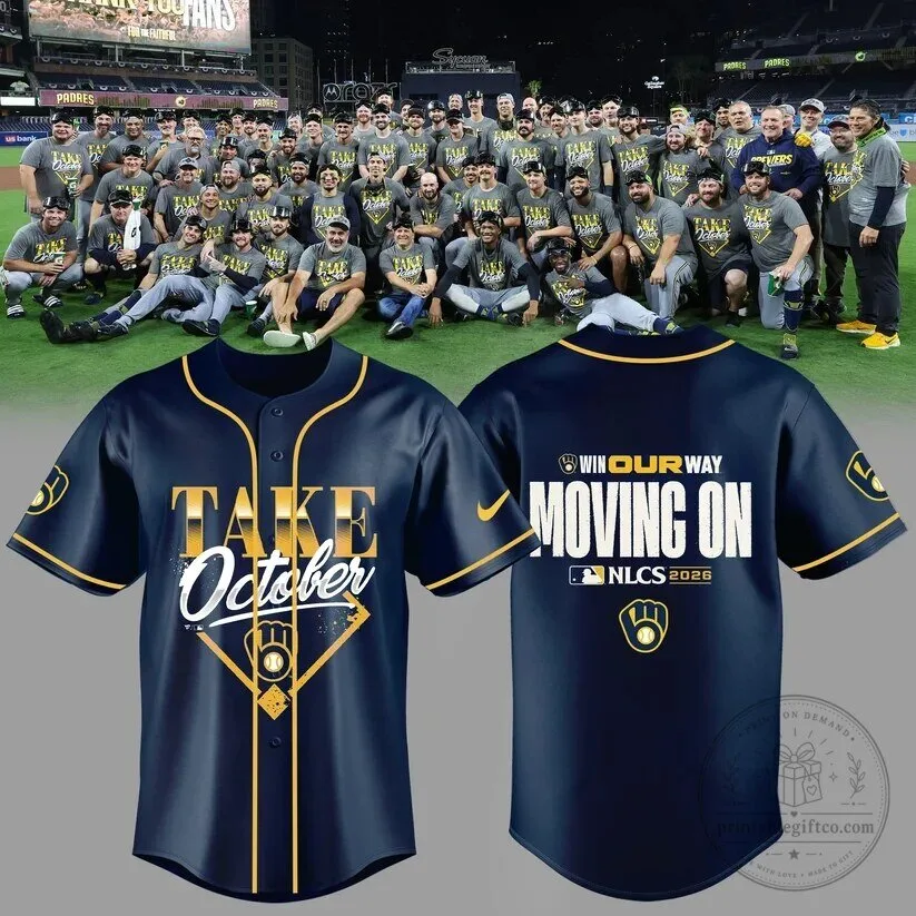 Milwaukee Brewers Take October Moving On NLCS 2026 Baseball Jersey