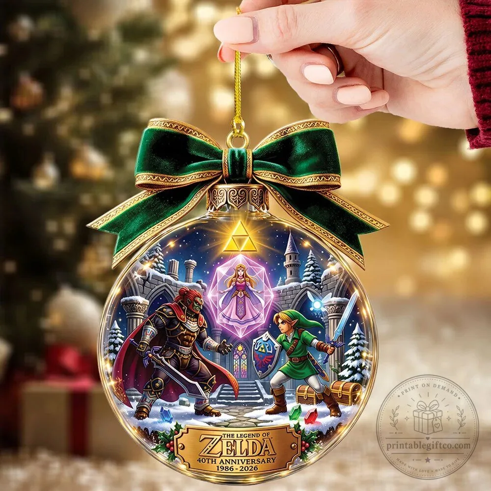 40th Anniversary Christmas Tree Ornament of The Legend of Zelda