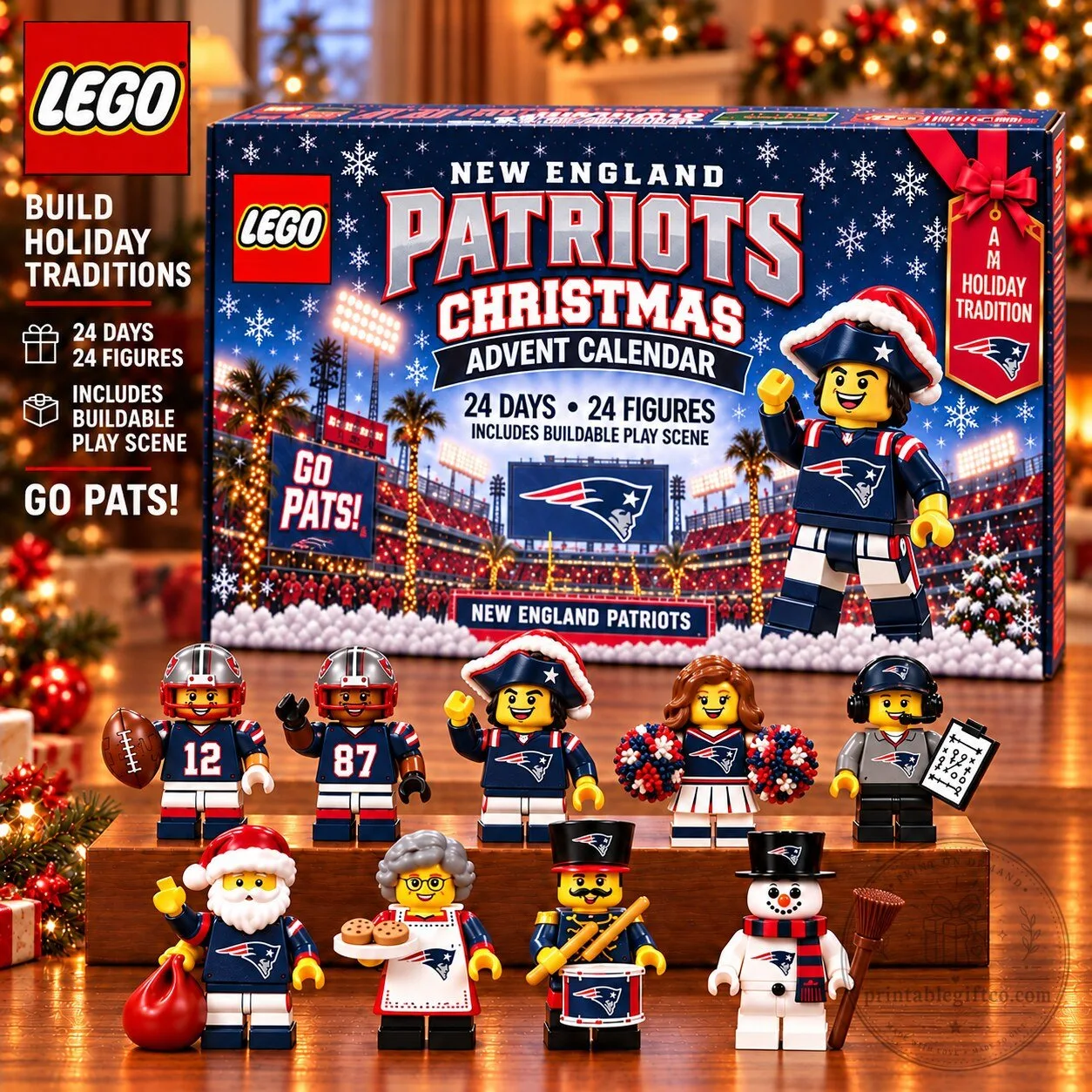 New England Patriots Christmas Advent Calendar